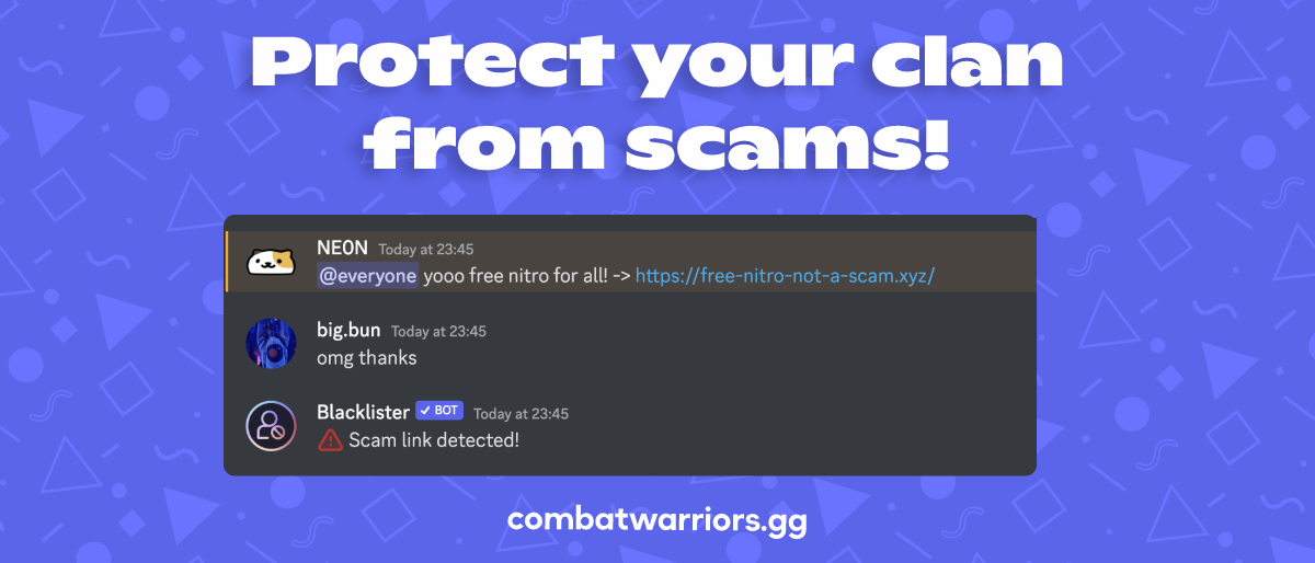 Discord where there is full of scam links